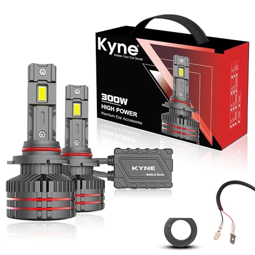 Image of KYNE 300W High Power Premium LED Headlights Bulb -H1 6000K Cool White, 30,000 Lumens Ultra-Bright, IP65 Waterproof with 4 YEAR WARRANTY (4 Year Warranty, H1)