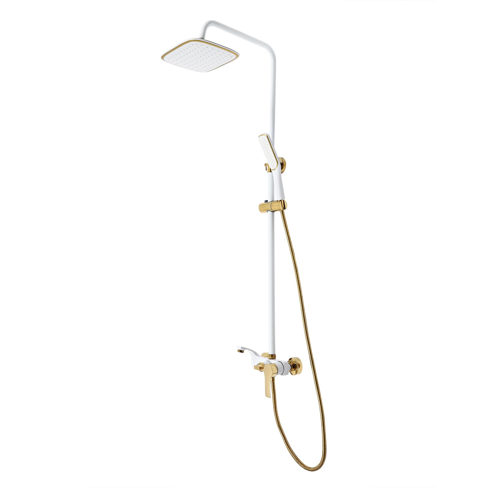 Colonna Doccia, Doccia Retro, Sistema Doccia A Parete con Doccetta Regolabile, Altezza regolabile, Costruito per durare, per Bagno Hotel, Spa, Case