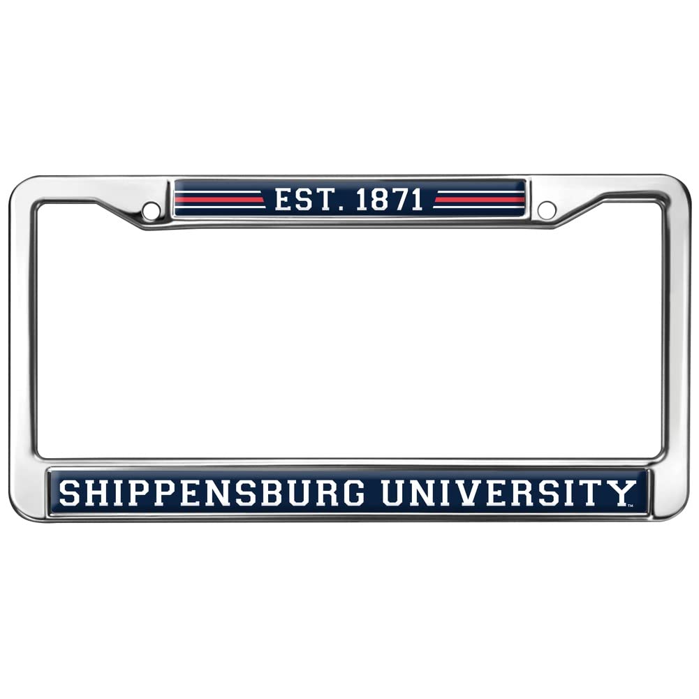 Shippensburg University School Logo Full Size Standard License Plate Metal Frame