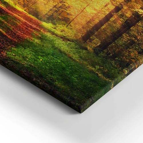 Tableaux 60x40cm paysage forestier d'automne Wallfluent d'art