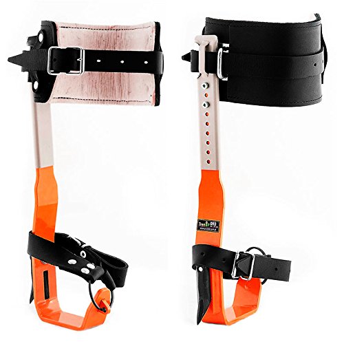 Treeup Steigeisen DR-3 Baumsteigeisen Kletterhilfen Forstzubehör (neon orange) Cover