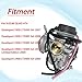 JDLLONG LTZ400 Carburetor Fit for Suzuki LTZ400 LTZ 400 Quad ATV 2003 2004 2005 2006 2007 with Fuel Valve Petcock Air Filter