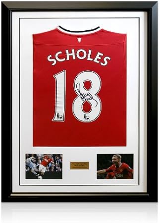 Paul scholes signed shirt Clearance