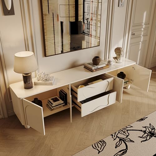 787in-TV-Table-Modern-White-TV-Cabinet-with-Storage-Wide-TV-Stand-with-2-Drawers-and-2-Doors-for-Living-Room-Media-Storage-Entertainment-Center 787in TV Table Modern White TV Cabinet with Storage Wide TV Stand with 2 Drawers and 2 Doors for Living Room Media Storage Entertainment Center