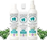 LiceLogic Repel Lice Prevention Shampoo, Conditioner, & Spray 3 Pc Kit, 8oz, Rosemary Mint - Kill Super Lice, Kills Eggs & Nits, Prevents & Repels Lice, Not Toxic, Naturally Derived Licezyme