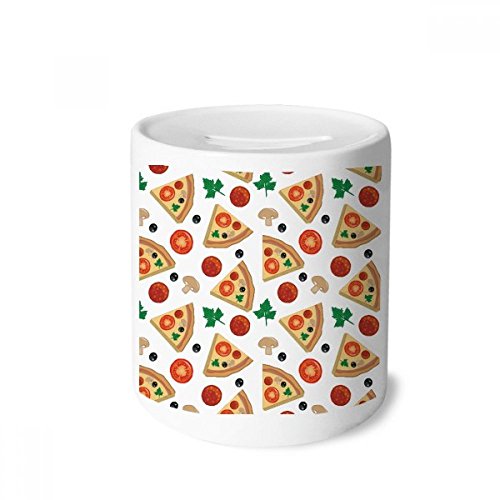 Tirelire céramique pizza et tomate pour cadeau d'anniversaire enfants et adultes