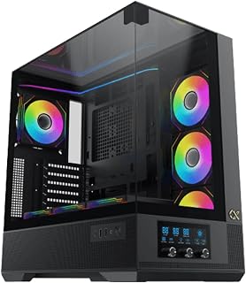 Gehäuse + Mittel + Tower + ATX + Xigmatek + Vision + RGB + mit+Panels + Glas%C3%A9s + %28Schwarz %29