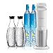 Produktbild Soda Stream Crystal Wassersprudler Weiß mit 2 x CO2-Zylinder und 2 x Glaskaraffen