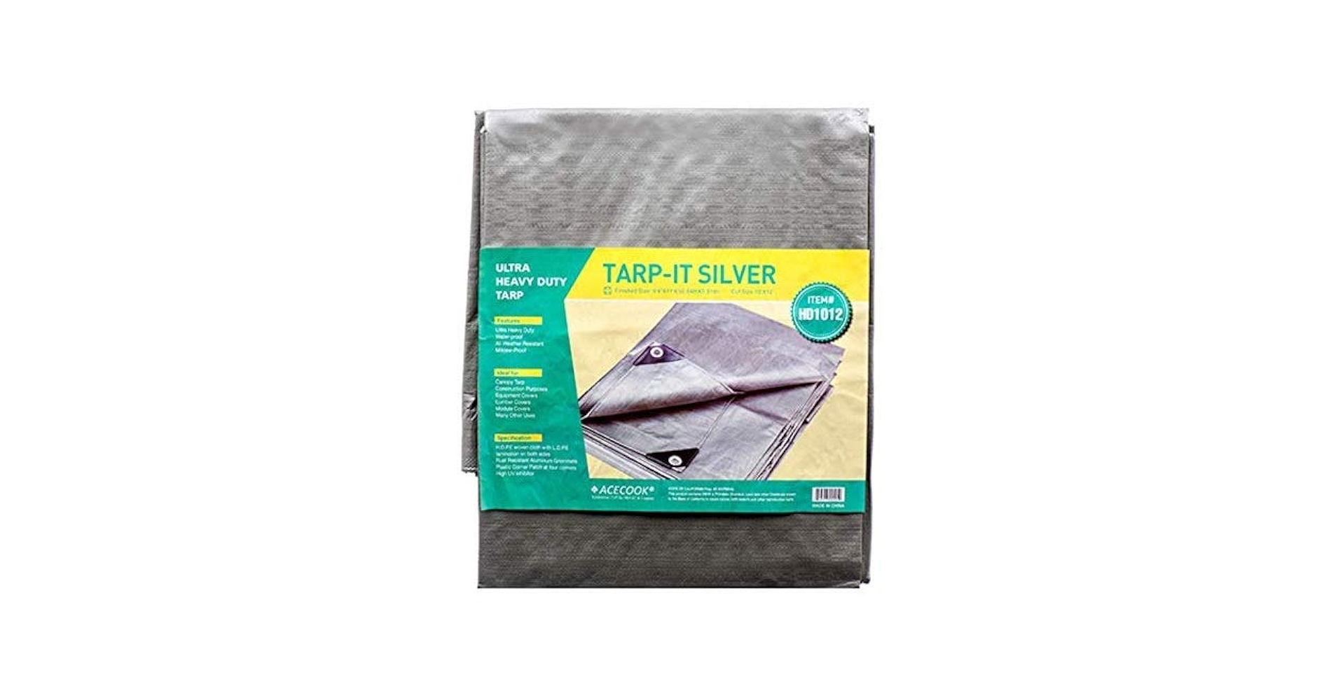 8 ft X 10 ft Waterproof Multi Purpose Water Proof Silver