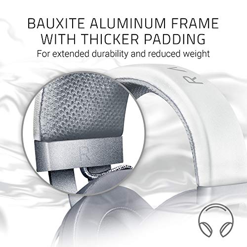 Razer Kraken - Cross-Platform Wired Gaming Headset For Pc, Ps4, Xbox One & Switch, 50Mm Diaphragm, 3.5Mm Cable With Inline Controls - White #TOP4