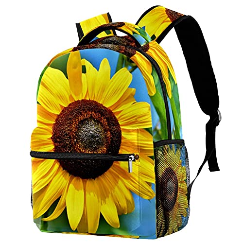 Sac à dos de voyage jaune à fleurs pour simplifier les sorties scolaires