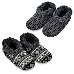 2-pair Knit Black & Grey