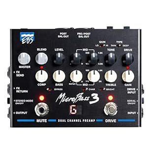 100% analog professional preamp Dual channels – Clean and Drive Run in parallel or series Blend control for the drive Dual Balanced XLR-out (pre & post EQ or Stereo)