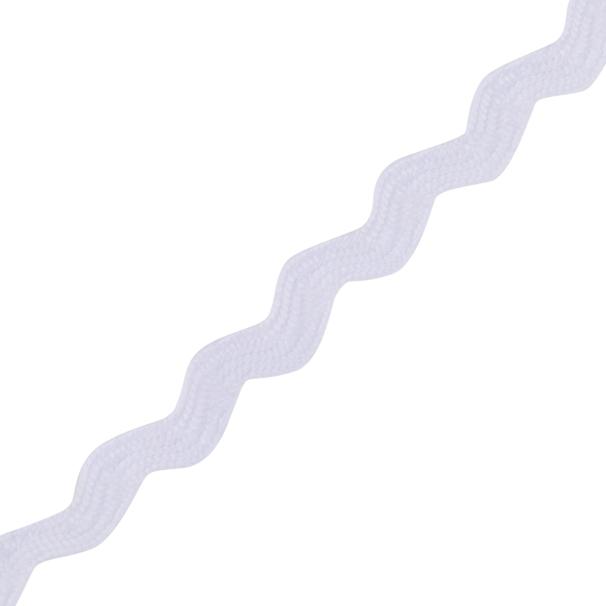 Narrow RIC Rac 4.5mm Wide Ribbon & Trimming for Sewing - Ribbons, Decorative Trimmings, Craft Ribbons & Trims,Fabric Edging, Christmas, Sewing & DIY Projects by Discount Fabrics LTD (White,10m)
