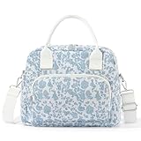 🌸【Facile à transporter】Cette boîte à repas réutilisable dispose d'une poignée résistante et d'une bandoulière réglable (23''-48'') qui offre de multiples possibilités de transport : sur l'épaule, en travers du corps ou comme sac à main. Elle est parfaite comme sac à goûter quotidien, sac à provisions, sac à pique-nique ou même comme trousse de maquillage et est idéale pour le bureau, l'école, la randonnée, le camping, la salle de sport, etc.