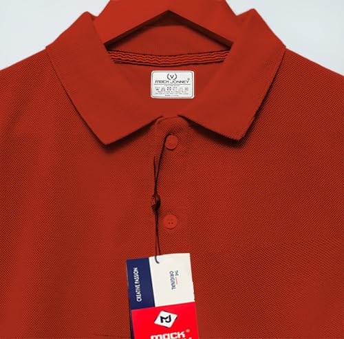 Image of Mack Jonney Men's Solid Premium Pique Cotton Polo T Shirt | Polo Tshirts | Half Sleeves | Solid-Regular Fit-MJ01