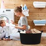 XUANGUO Bardzo duży tkany bawełniany kosz na koce, czarny, produkty do dekoracji pokoju dziecięcego