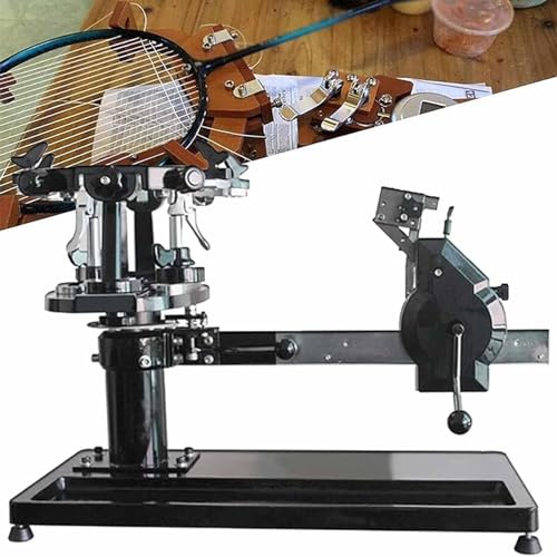 Máquina de encordado para raquetas de bádminton y tenis, doble propósito con rotación de 360 grados, incluye herramientas y accesorios, fácil de usar
