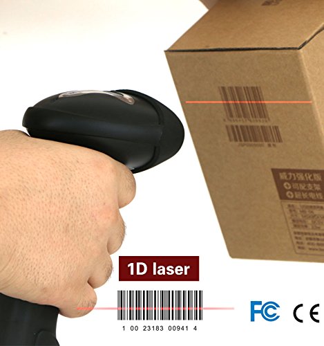 Teemi Wireless Barcode Scanner With Stand Handheld Bar Code Scanner Handsfree Scan 1D Laser Rechargeable Bar Code Reader 2.4Ghz Wireless And Usb Plug And Play thumb #2