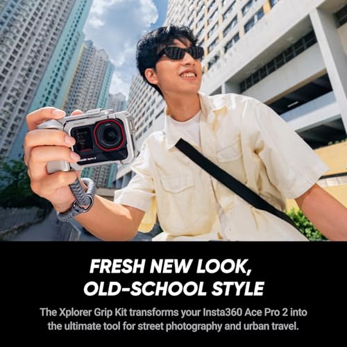 Image of Insta360 Ace Pro 2 Xplorer Bundle Dual Battery- 8K Waterproof Action Camera Co-Engineered with Leica, 1 /1.3 inch Sensor, Dual AI Chip, Leading Low Light, Superior Audio, Flip Screen & AI Editing for Vlogs