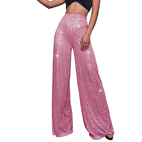 Pantalon cargo pour femme rose en taille L