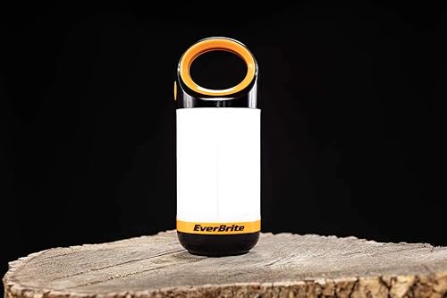 Everbrite E041010 - Linterna LED para acampar y linterna, juego de 3 modos de linterna de campamento, botón que brilla en la oscuridad, 300 lúmenes,