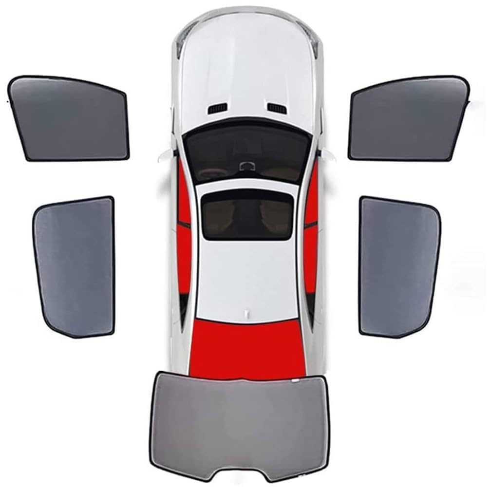 EOYLBFWH Car window shades set, for Volvo EX30 2023- Full Covers Car Window Curtains Blinds Visor Front Rear Privacy Curtains,5pcs-wholecar-normal