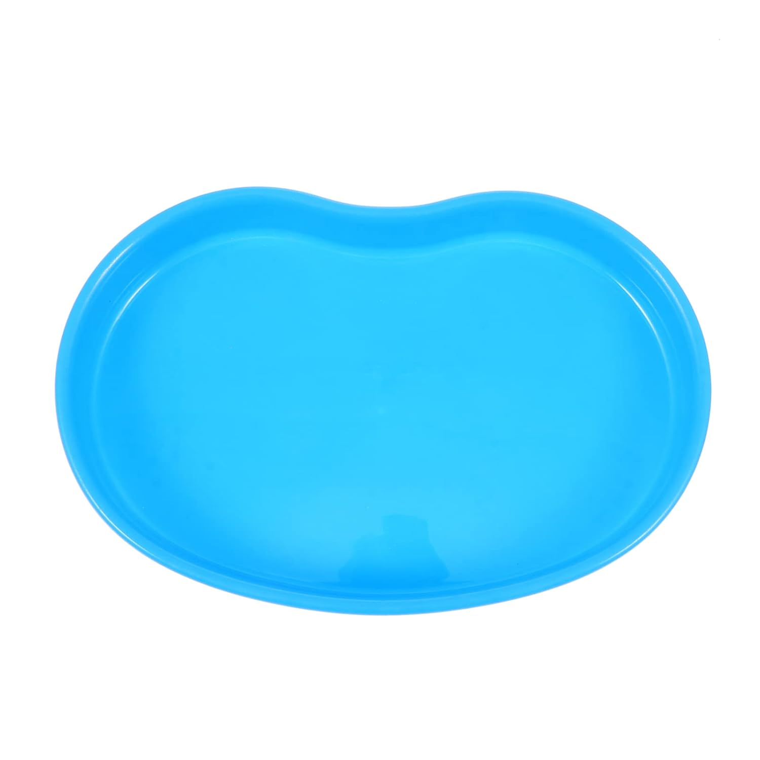 Hemoton Bandeja de riñón quirúrgica en forma de riñón Cuenca de Emesis Instrumentos de laboratorio dental Bandeja quirúrgica Plato reutilizable para apósitos sucios Desechador médico