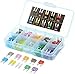 GlowGeek 100pcs Assorted Auto Car Truck Small Blade Fuse Assortment 2 3 5 7.5 10 15 20 25 30 35 AMP Car Boat Truck SUV Automotive Replacement Fuses - Low Profile Mini Small ATM/APM Blade Fuses