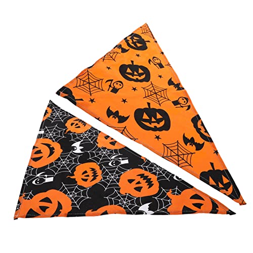 NOLITOY 2 Pçs Babadores Blush Gravata Roupa Preta Cachecol De Cabeça Preta Bandanas De Cachorro De H
