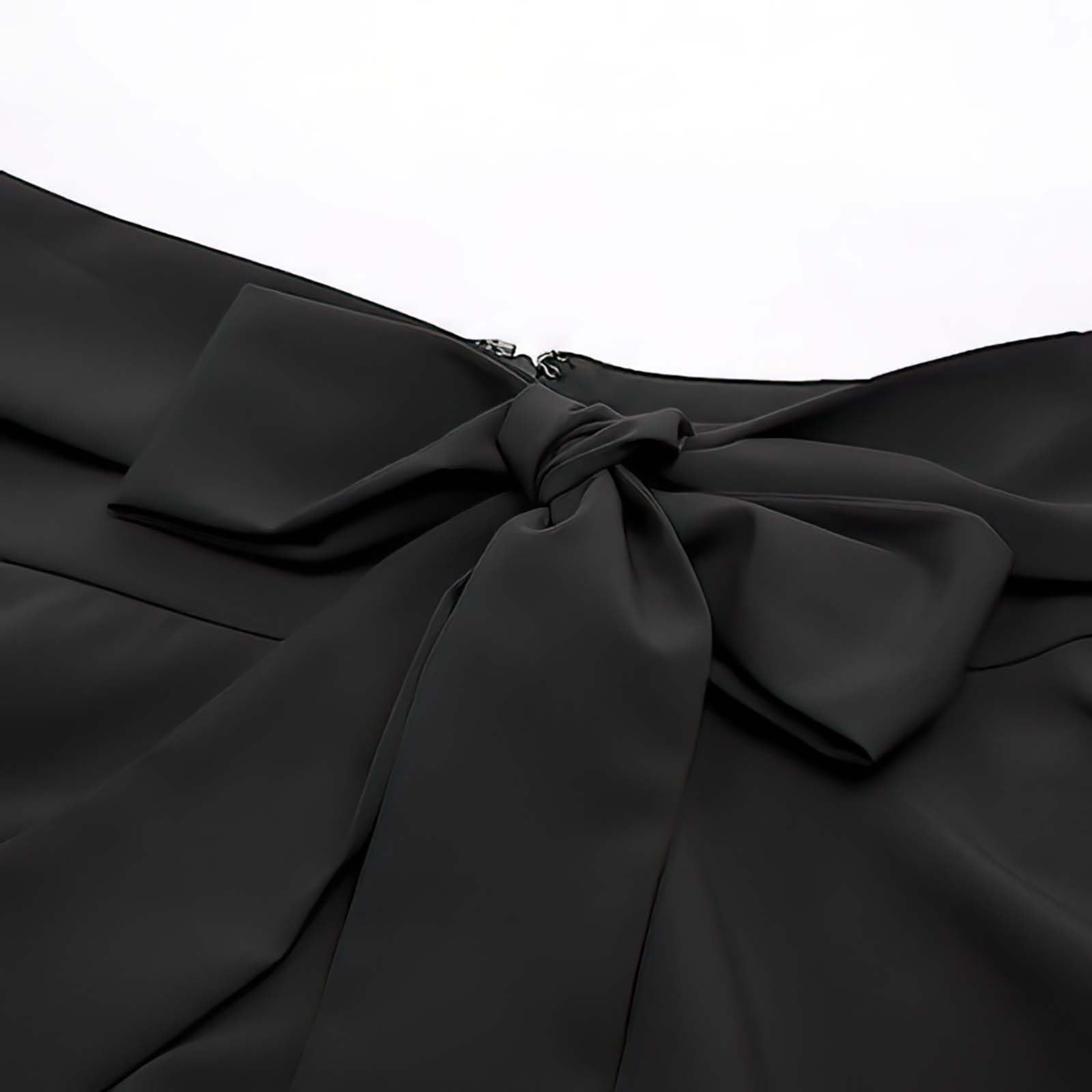 Jupe trapèze Taille Haute avec Poches pour Femmes, Jupe trapèze mi-Mollet de Couleur Unie, Jupe décontractée mi-Longue avec Poche