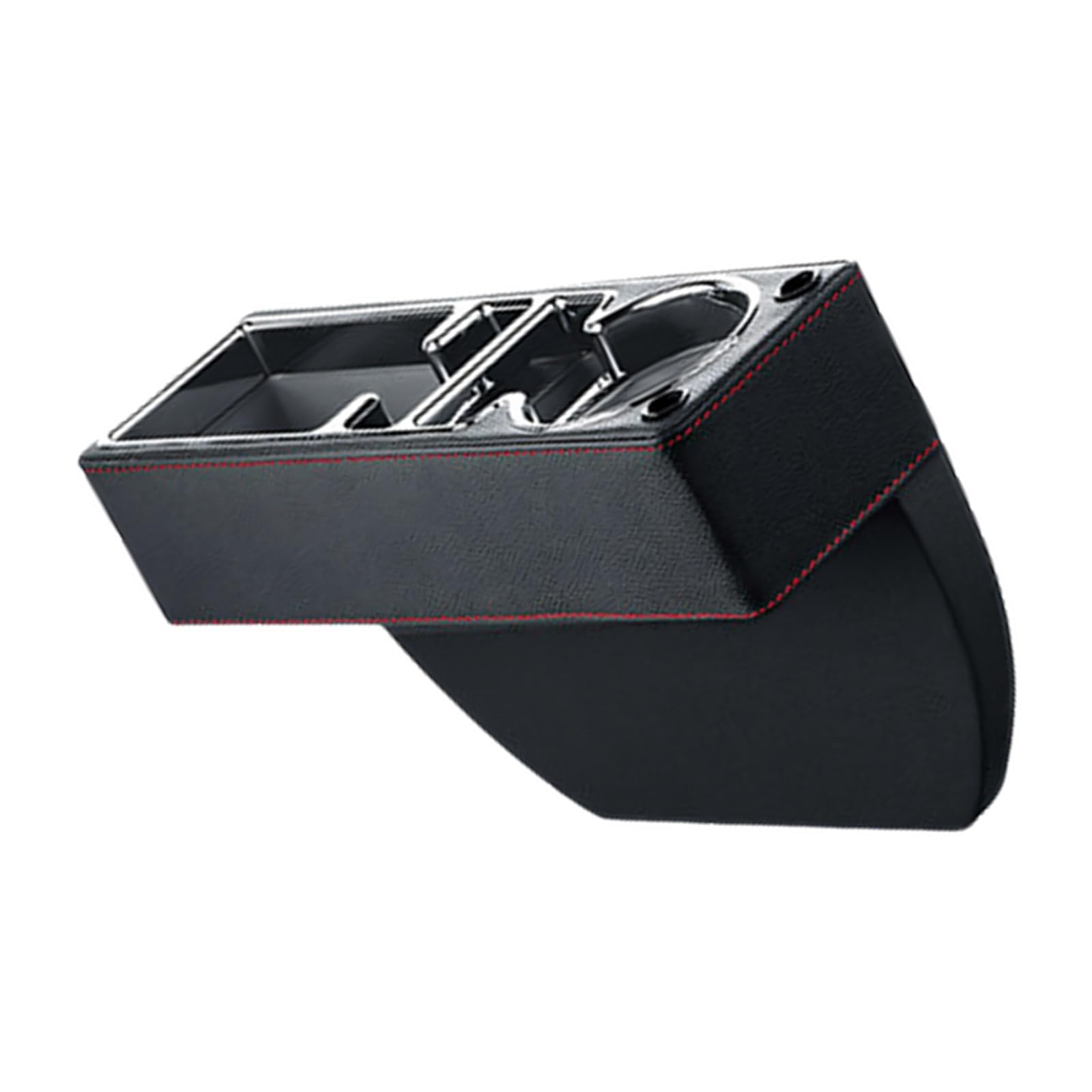 Msioytog Leather Vehicle Storage Solution for Passenger Seat Includes Drink Holder and Phone Pocket Fits Most Cars 30cm X 10cm X 6cm Difference Storage