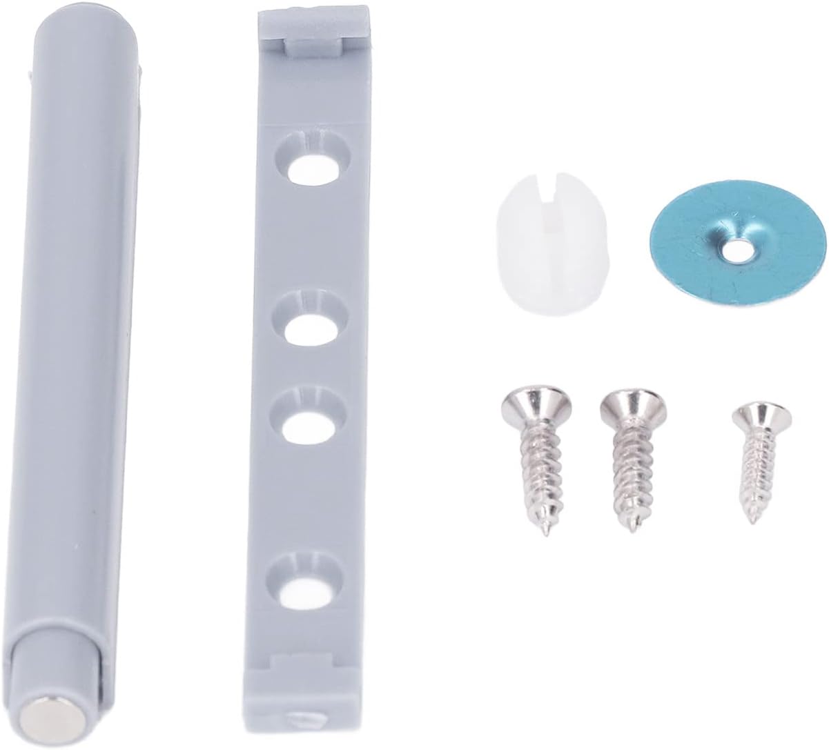 Tyenaza 20Pcs Cabinet Door Rebound Device, Wardrobe Drawer Sliding Doors Hardware Industry Tools for Closet Cupboard Closet, Wardrobe(8.5 x 1.2cm)