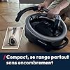 Hoover HE2 Home Aspirateur traineaux avec Sac Silencieux Puissant Compact 850W, Rayon d'action XL10m, Brosse Tous Sols, Filtre EPA Lavable, Capacité 3,5L, Accessoire 2en1, Vidage Facile, HE2Z10A