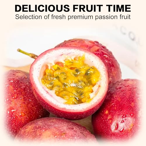 Freeze Dried Passion Fruit 3.5oz/100g Sugar-Free Sweet and Sour Snacks Passion Fruits Cubes for Baking Drink Tea Yoghurts Beverage Desserts