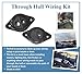 JSP Manufacturing Through Hull Wiring Kit for Kayaks, Thru-Hull Wiring Kits for Wilderness Systems Hobie Installs of Fish Finders, Motors, Lighting Kits, etc. Kayak Wiring Accessories