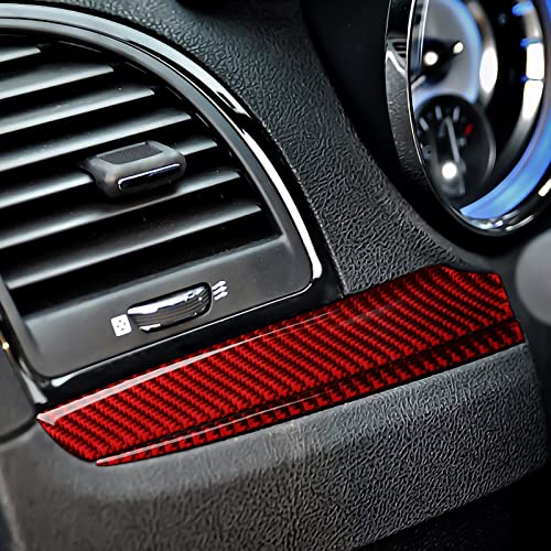 Image of Car Dashboard Panel Decals for 2011-2023 Chrysler 300 / 300C / 300S / Limited /Touring /Base Accessories Carbon Fiber Interior Stickers