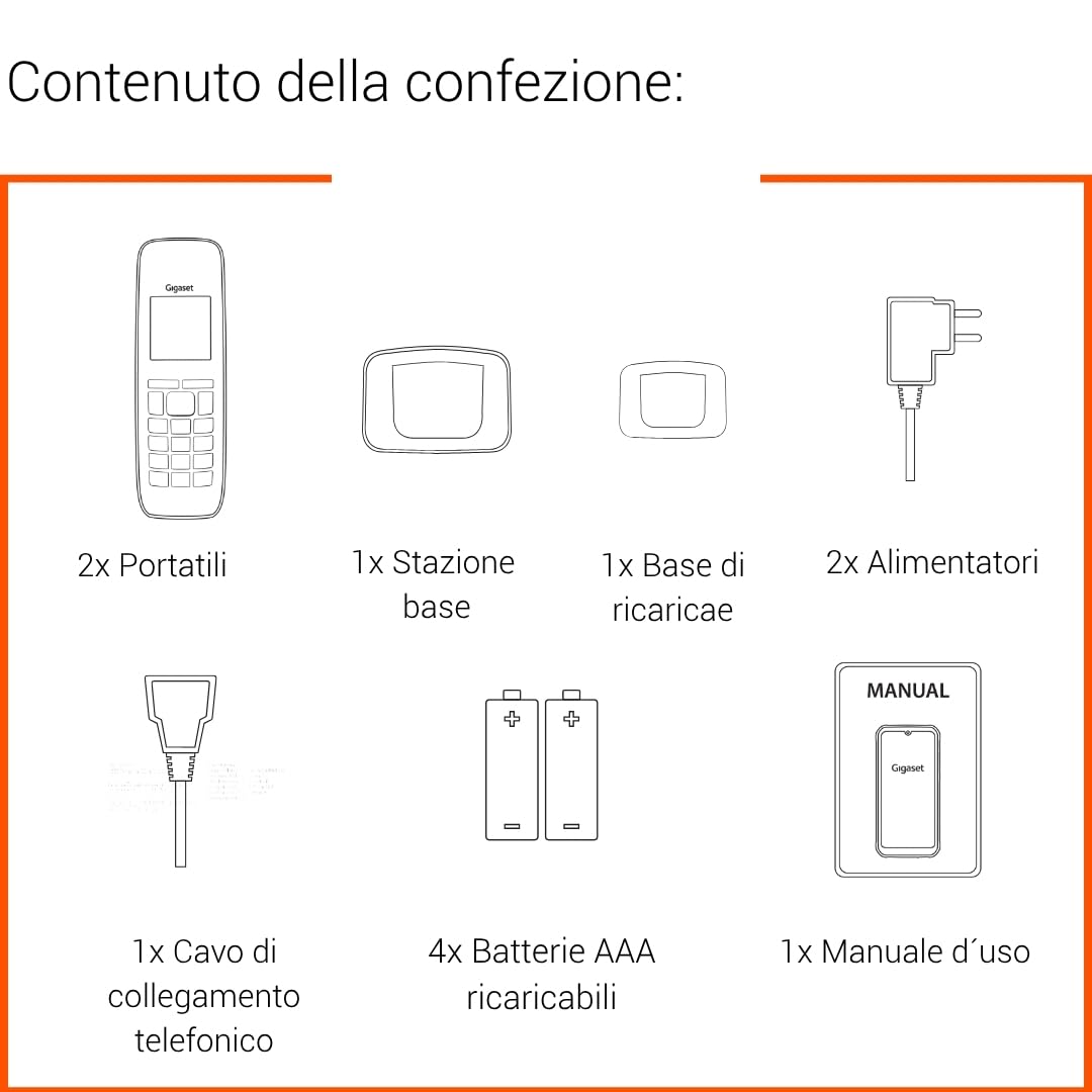 Gigaset Start 120A Telefono DECT, Display 1,5 Pollici, vivavoce, Antracite | Blocco chiamate, tasti VIP, 11h autonomia, compatibile apparecchi acustici, [Versione Italiana Gigaset Start 120A Telefono DECT, Display 1,5 Pollici, vivavoce, Antracite | Blocco chiamate, tasti VIP, 11h autonomia, compatibile apparecchi acustici, [Versione Italiana