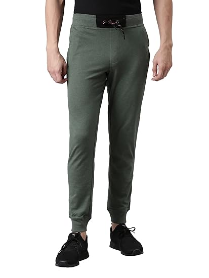 100% Organic Cotton Jogger for Men | Regular Fit Sweat Absorbent Track Pant | Solid Casual Running Workout Pant for Mens | Elastic Waistband with Drawstring Joggers | Multicolored (Pack of 1)