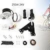 KONKENIE 24V 250W Electric E-Bike Conversion w/Freewheel+DC Motor Kit Conversion Hub Motor Kit for 16"-28" Wheel Universal Bicycle Components Set for DIY Common Bike Converting Assembling #1