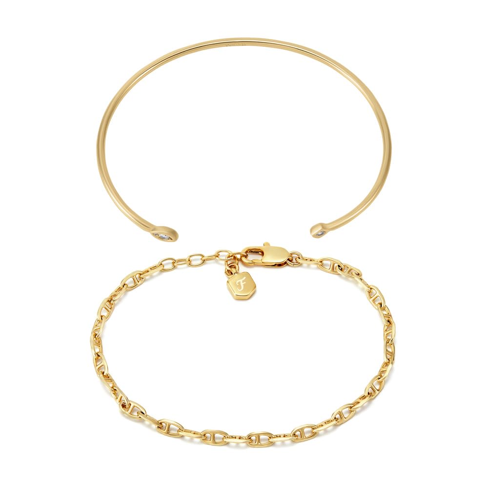 Fossil Damen Messing mit Multi Style Armband Set