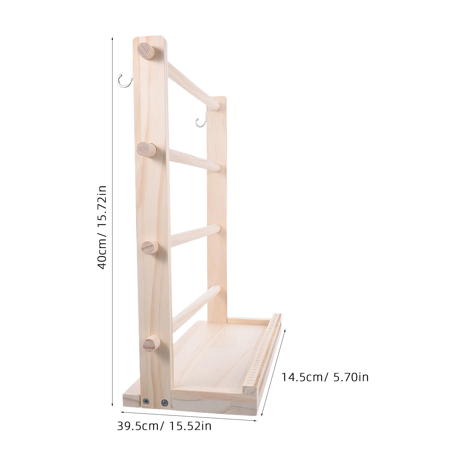 GALPADA Organizzatore in Legno per Nastri a 4 Livelli, Beige