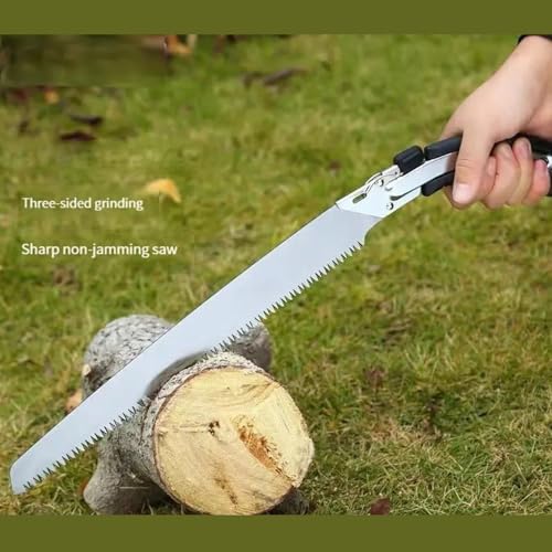Image of Oblivion Saw 50 Cm - Manual High Carbon Steel Hand Pruning Saw with Safety Cover for Home & Outdoor Use - Durable Manual Wood Cutter Tool for Wood Cutting, Gardening, Camping & Hunting (Pack of 1)