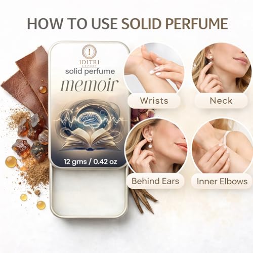 Image of Solid Perfume |Osaas&Memoir Alcohol Free Wax Perfume Balm, Long Lasting | Pocket Tin 12g, Pack Of 2| Non Greasy Smooth Glide, Travel Friendly Men And Women