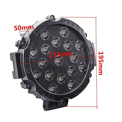 Led Light Bar, Northpole Light 2X 51W Waterproof Spot Led Light Bar Work Light, Led Off Road Lights, Driving Fog Light With Mounting Bracket For Off-Road, Truck, Car, Atv, Suv, Jeeps (Black) #TOP1