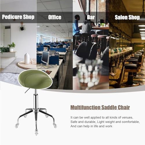 Siège-selle ergonomique blanc pour studios de tatouage et maison - 7