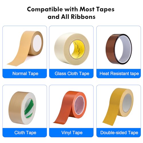 Bandschneidemaschine, automatischer Klebebandabroller, Bandbreite 6–60 mm, Länge 5–999 mm, transparentes Klebeband/doppelseitiges Klebeband, Klebeschneider mit Handbuch und Auto, ideal für Business