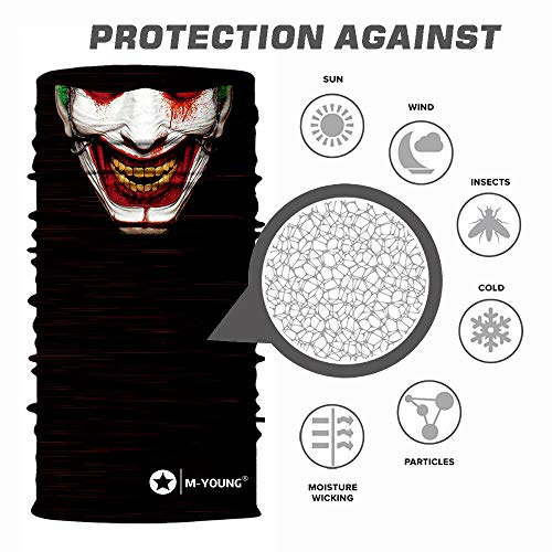 Image of Skull Face Mask Bandanas, Neck Gaiter, Headwear, Magic Scarf, Headband for dust Sun Wind