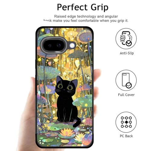 Coque Pixel 10a motif chat champignon silicone anti-choc et bords antidérapants - 7