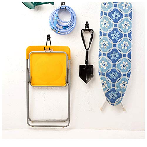 Garage Storage Utility Hooks, Wall Mount Hanging Hooks, Steel U-Hooks Tool Organizer Holder, 2-Pack